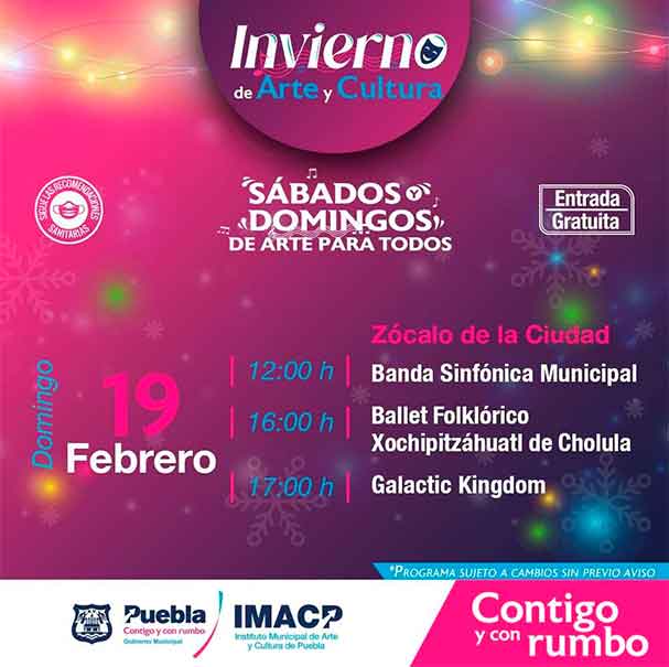 Fin de semana cultural en Puebla capital con talleres, cine, música y danza