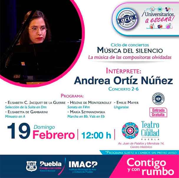 Fin de semana cultural en Puebla capital con talleres, cine, música y danza