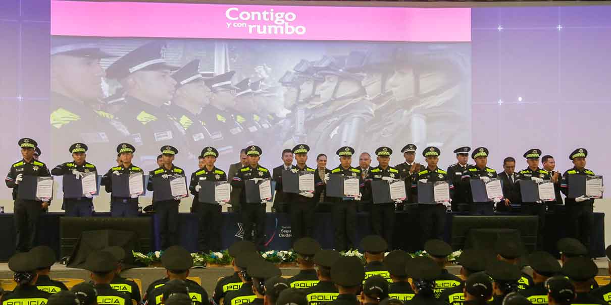 Finaliza 2023 con graduación de 61 cadetes más para la Policía Municipal de Puebla
