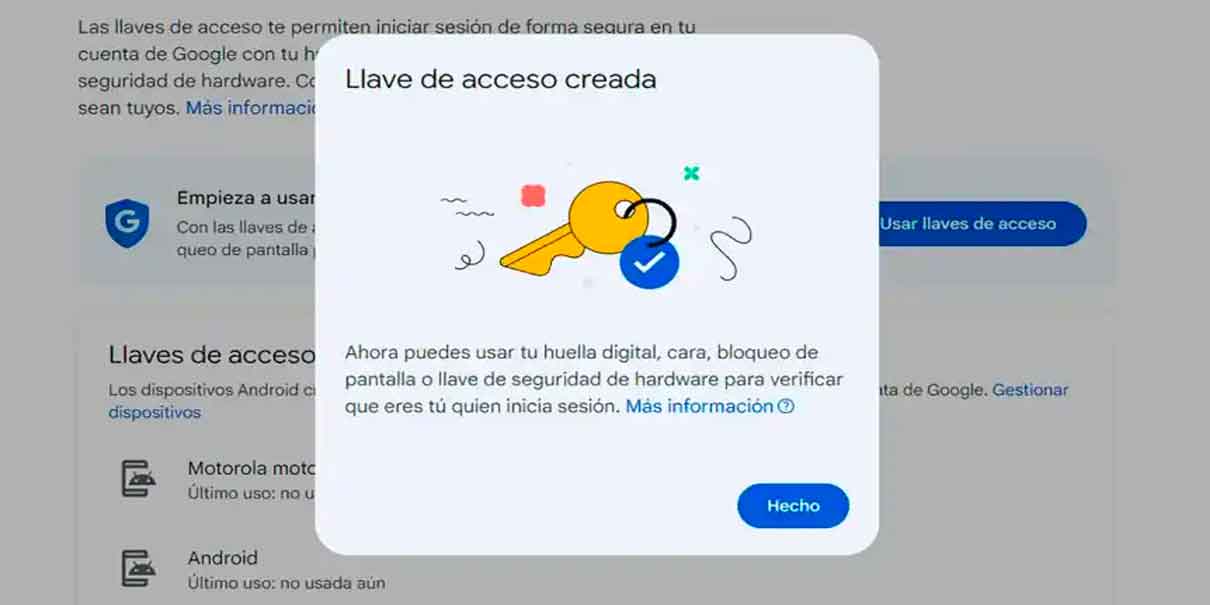 Google dice adiós a las contraseñas: establece las llaves de acceso por defecto para iniciar sesión