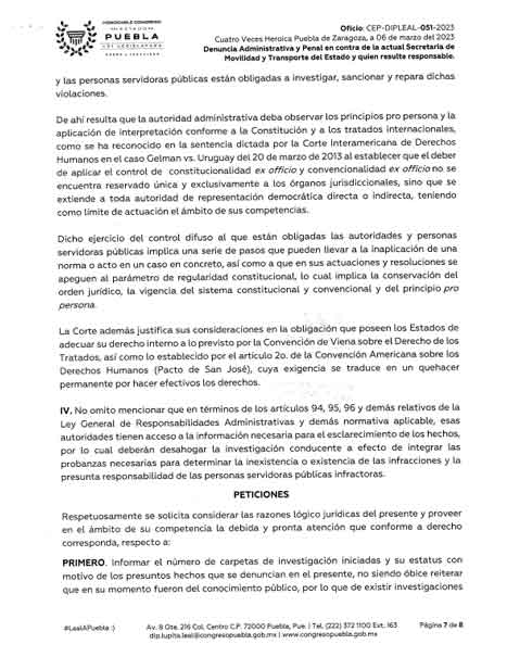 Guadalupe Leal pidió la renuncia de Elsa Bracamonte por al menos 4 delitos cometidos en Movilidad