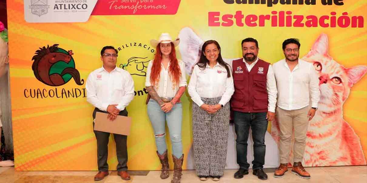 Campaña masiva de esterilización gratuita para perros y gatos en Atlixco