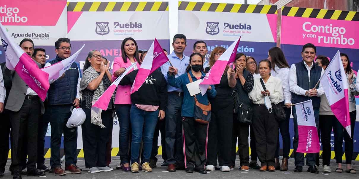 Iniciaron obras en la 10, 12, 14 y 16 Oriente-Poniente del Centro Histórico de Puebla