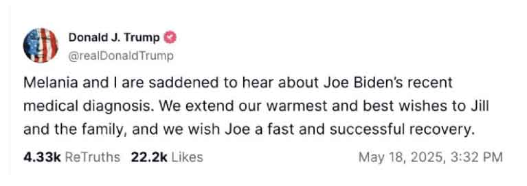 Joe Biden lucha contra un cáncer de próstata agresivo que ha hecho metástasis