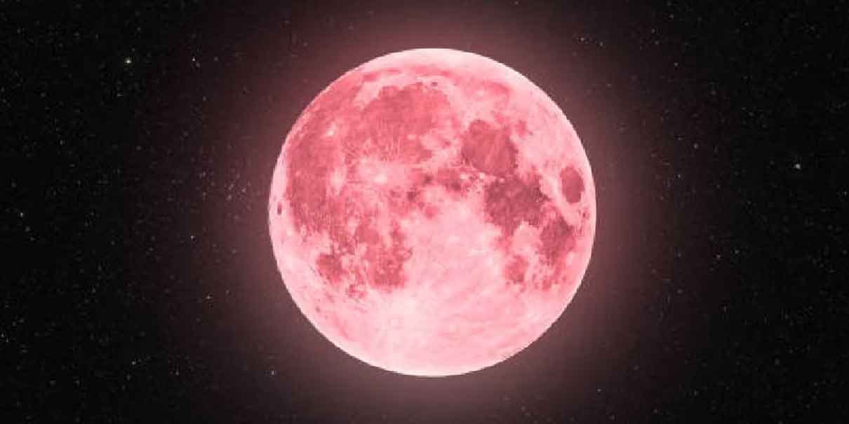 Espectacular Luna Rosa esta noche 12 de abril
