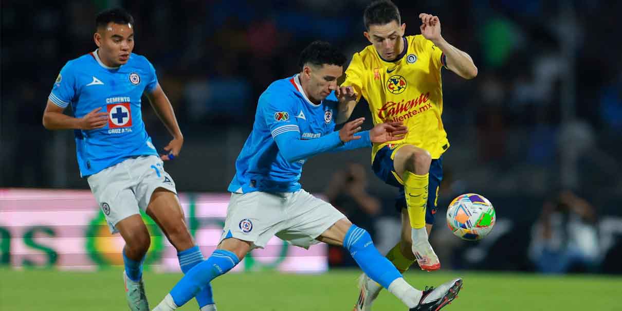 Rivero anota y se va expulsado: Cruz Azul se impone en la ida ante América