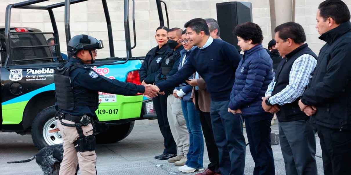 La Unidad Canina de Puebla refuerza sus filas con 10 nuevos ejemplares