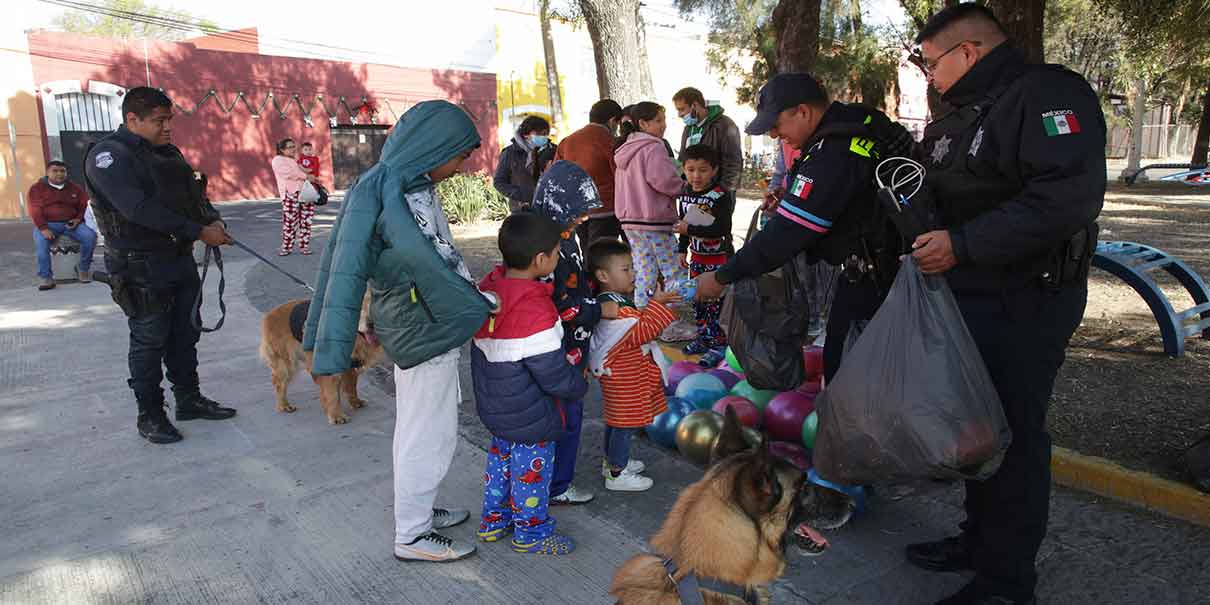 Los Reyes Magos llegaron a las juntas auxiliares e inspectoras de Puebla capital