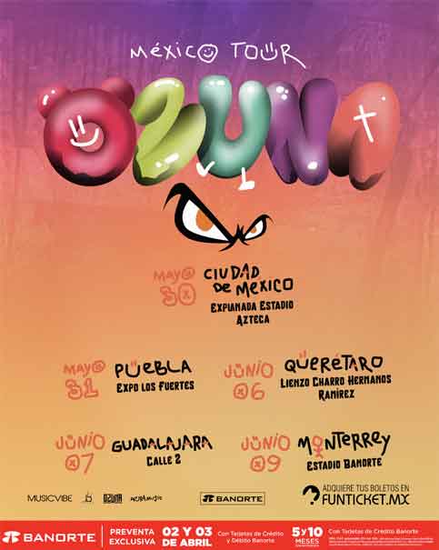 Ozuna con lo mejor de su música llega a Puebla