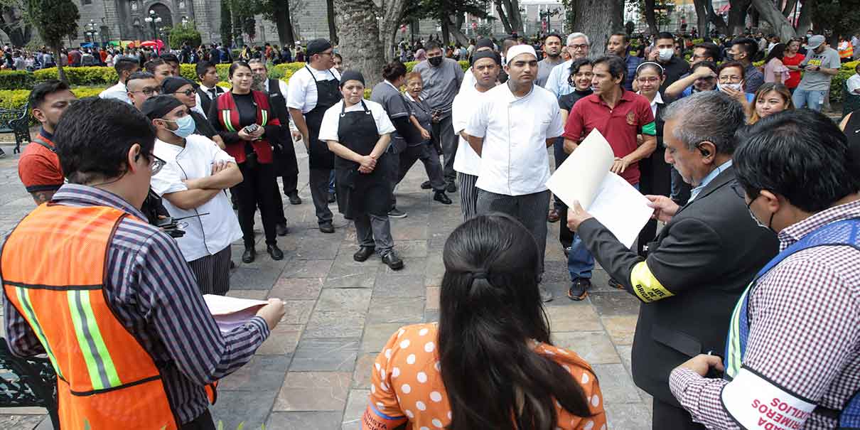 Participaron 9 mil 371 personas de 42 inmuebles municipales en el Simulacro Nacional