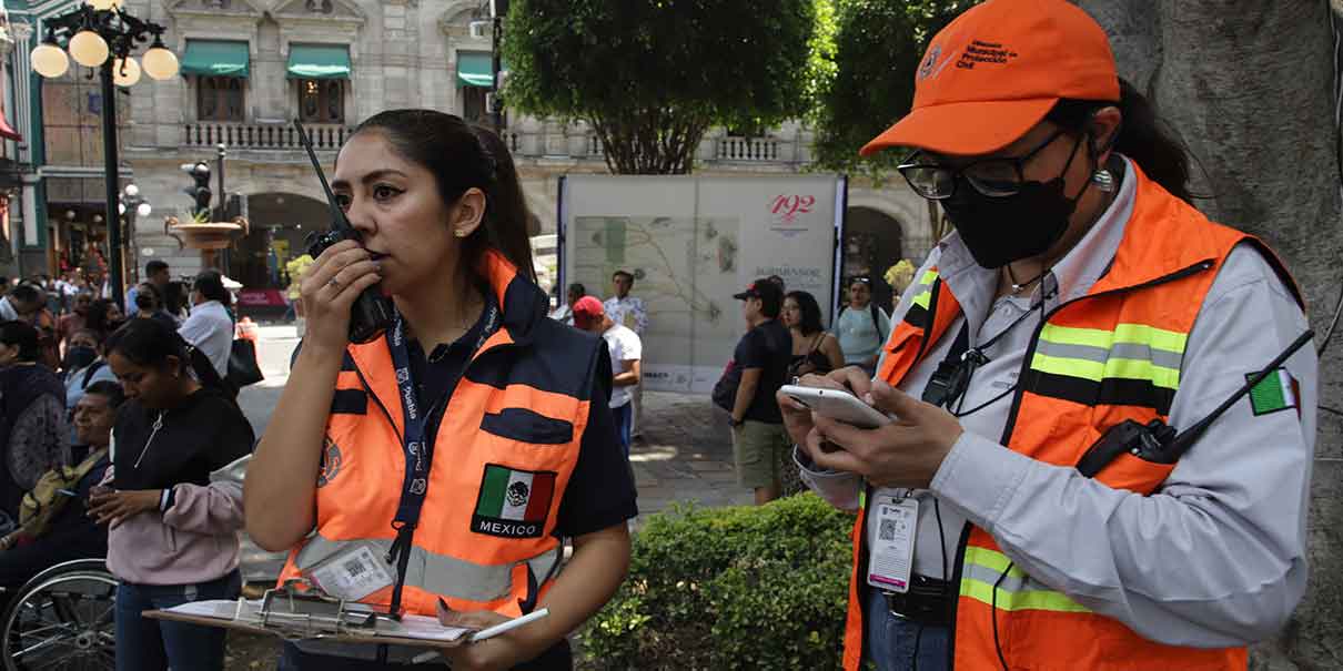 Participaron 9 mil 371 personas de 42 inmuebles municipales en el Simulacro Nacional