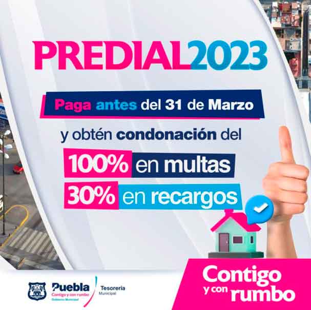 Podrás pagar tu PREDIAL 2023 sin multas hasta el 31 de marzo