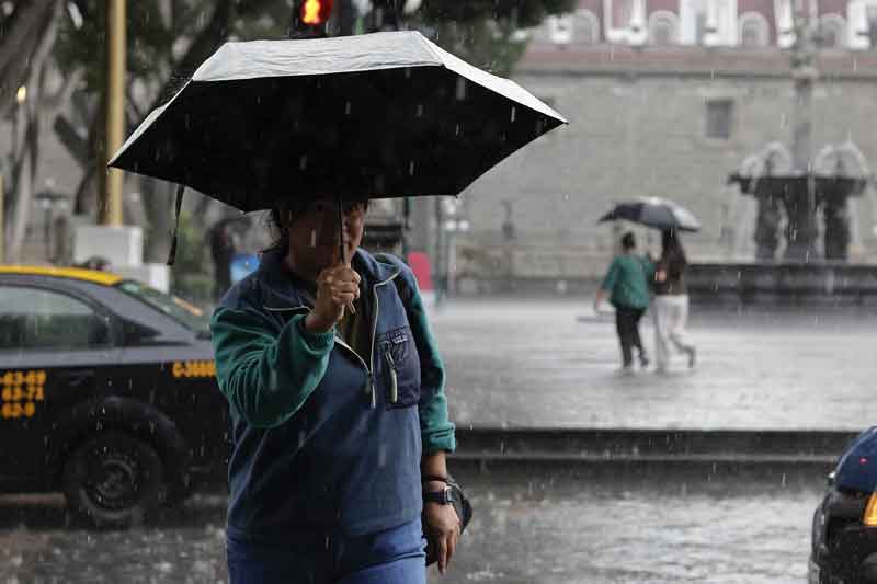 Puebla emite alerta por fuertes lluvias y tormentas eléctricas para este JUEVES