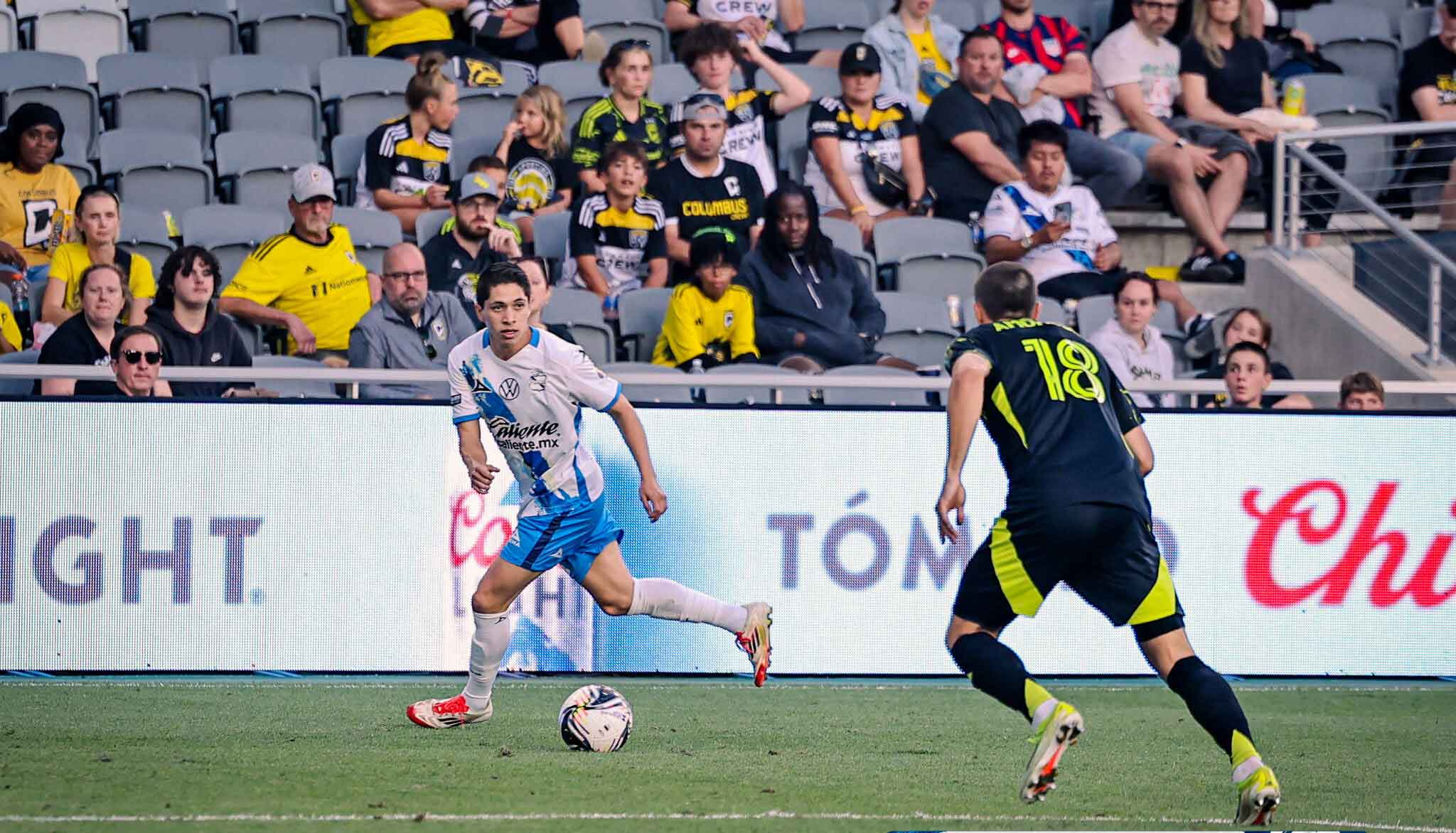 Puebla no puede con el campeón Columbus y se hunde en la Leagues Cup