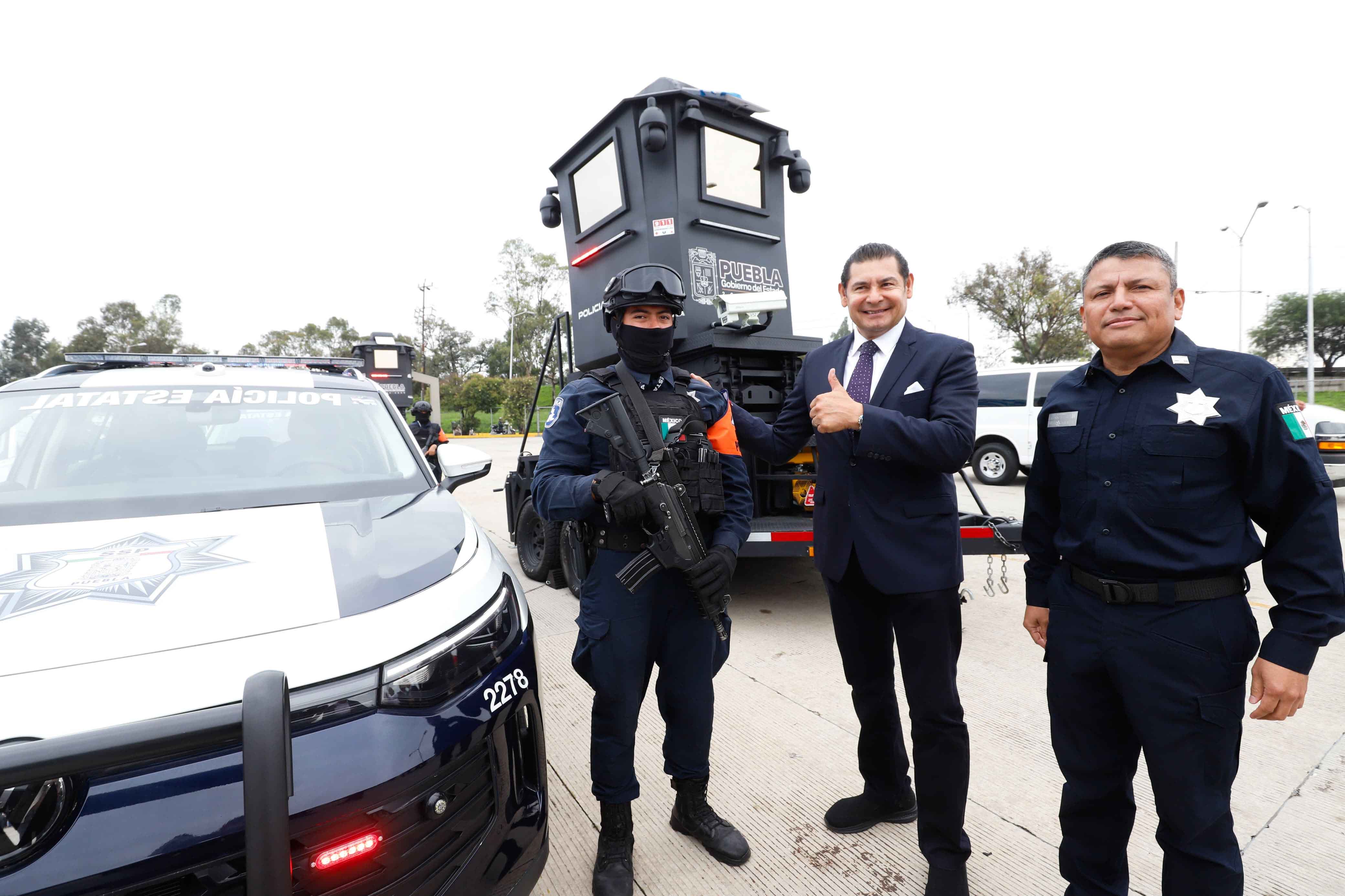 Más seguridad en Puebla con 100 patrullas y 10 torres de videovigilancia