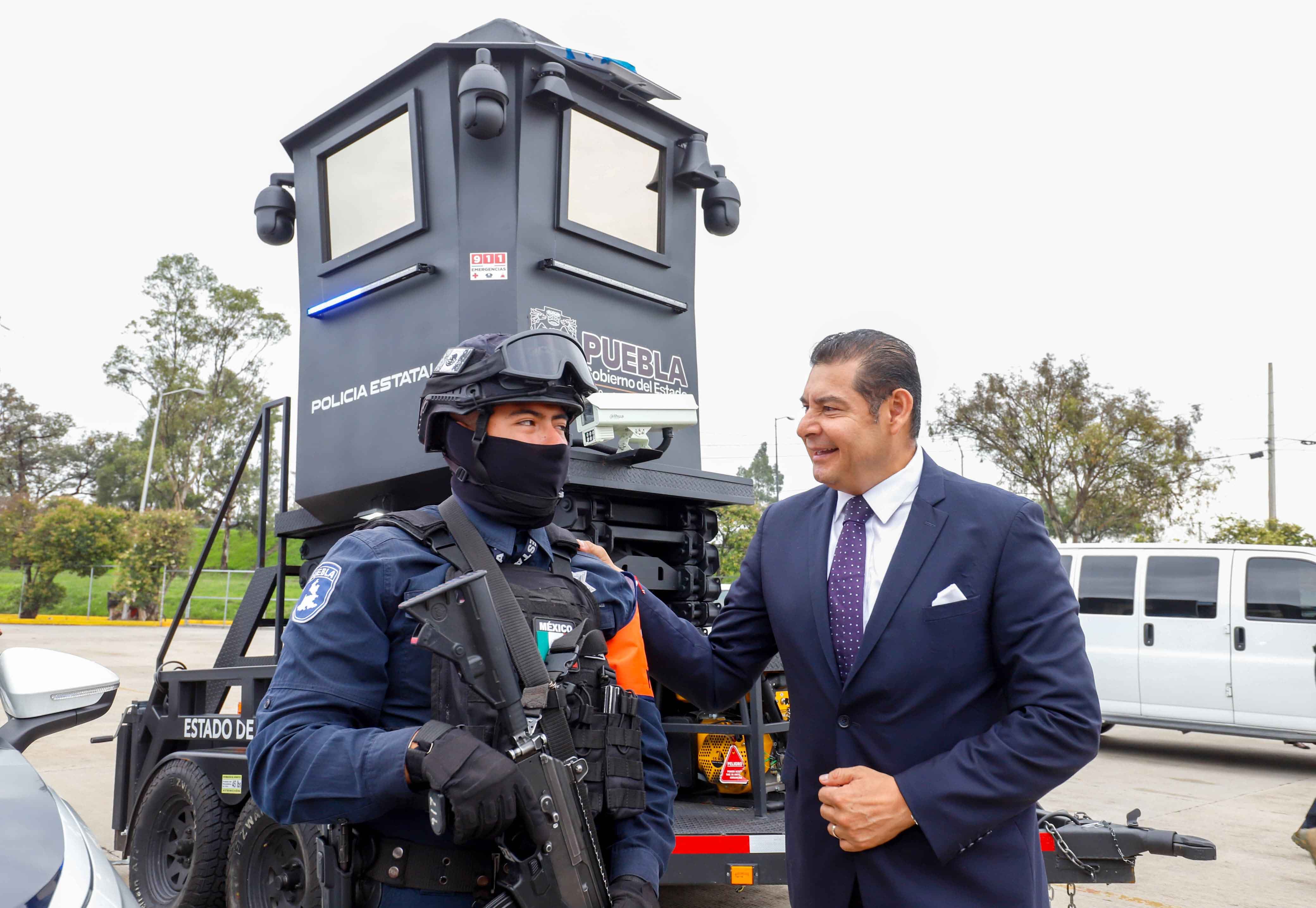 Más seguridad en Puebla con 100 patrullas y 10 torres de videovigilancia