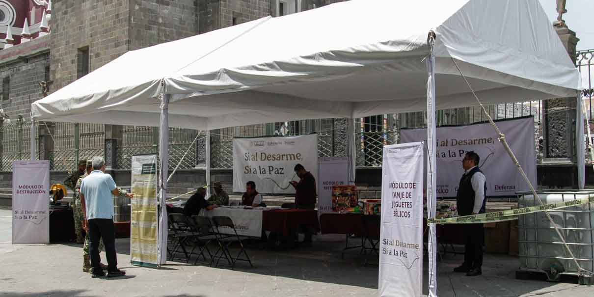 Reconoció Federación la aplicación del programa de desarme en Puebla