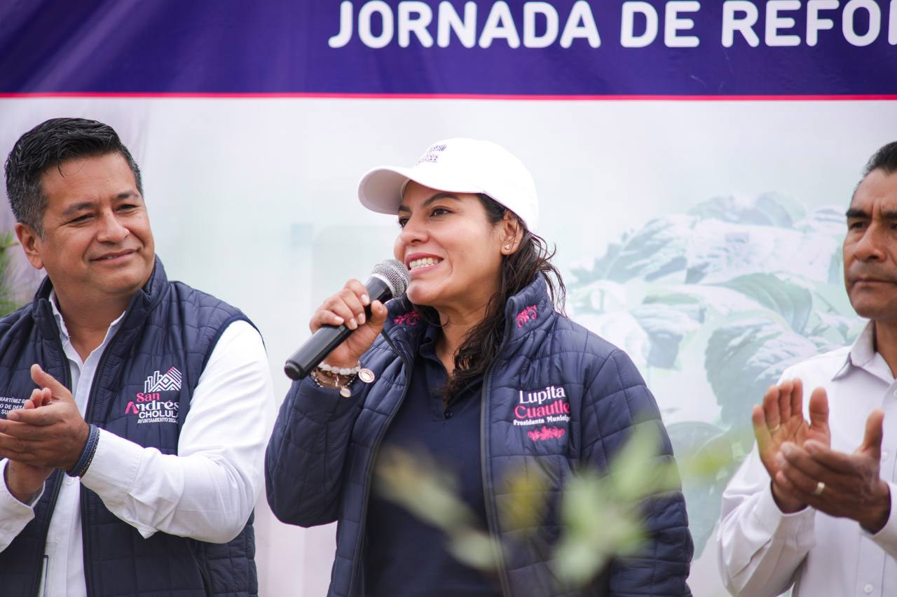 Reforestación en San Andrés Cholula