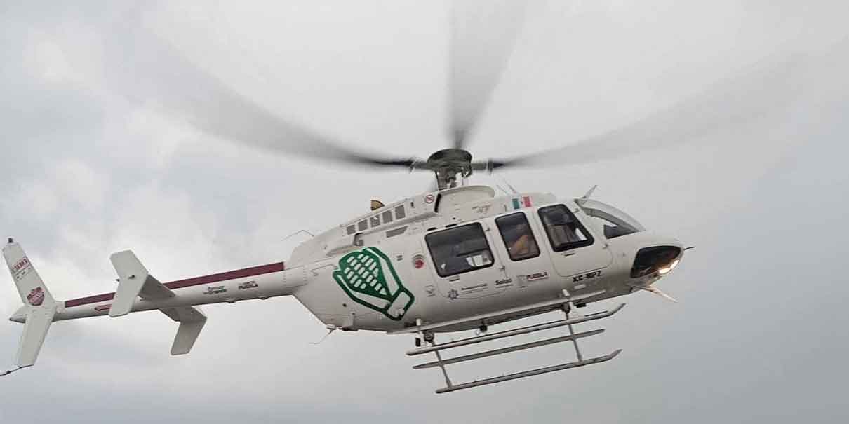 Poblano herido en Guerrero es trasladado a Puebla en helicóptero