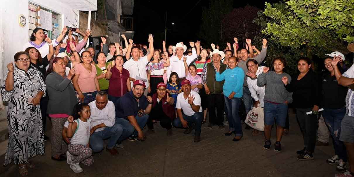 Rogelio López se compromete a continuar obras y programas en Huauchinango