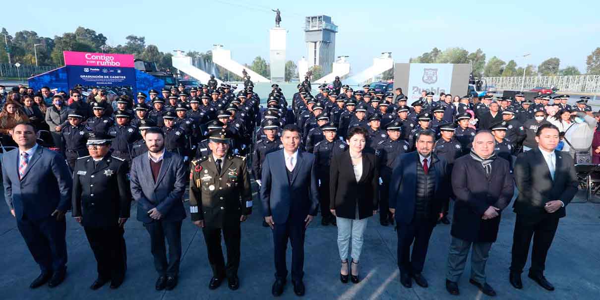 79 cadetes se graduaron, pasarán a las filas de la policía municipal de Puebla
