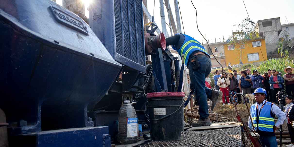 Se invierten 7.9 mdp en pozo para dotar de agua a 25 mil personas en San Jerónimo Caleras