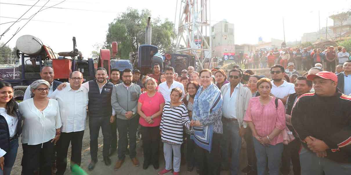 Se invierten 7.9 mdp en pozo para dotar de agua a 25 mil personas en San Jerónimo Caleras