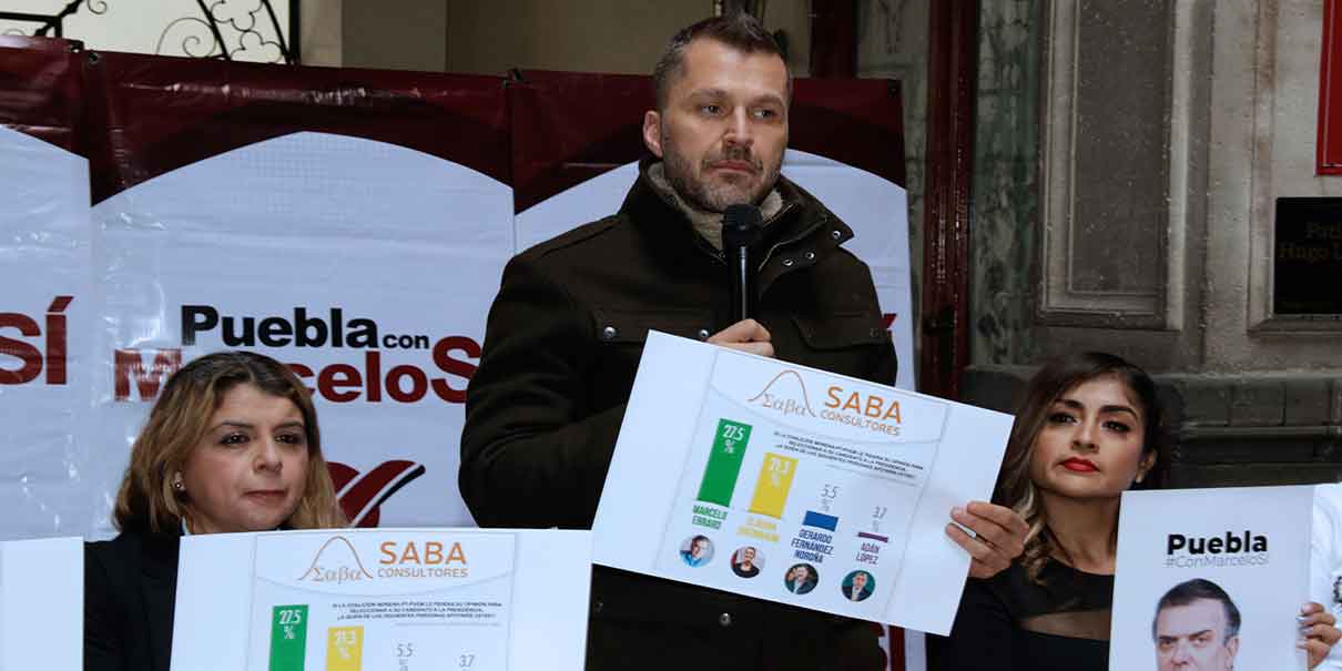 Defienden pintas a favor del carnal Marcelo en Puebla