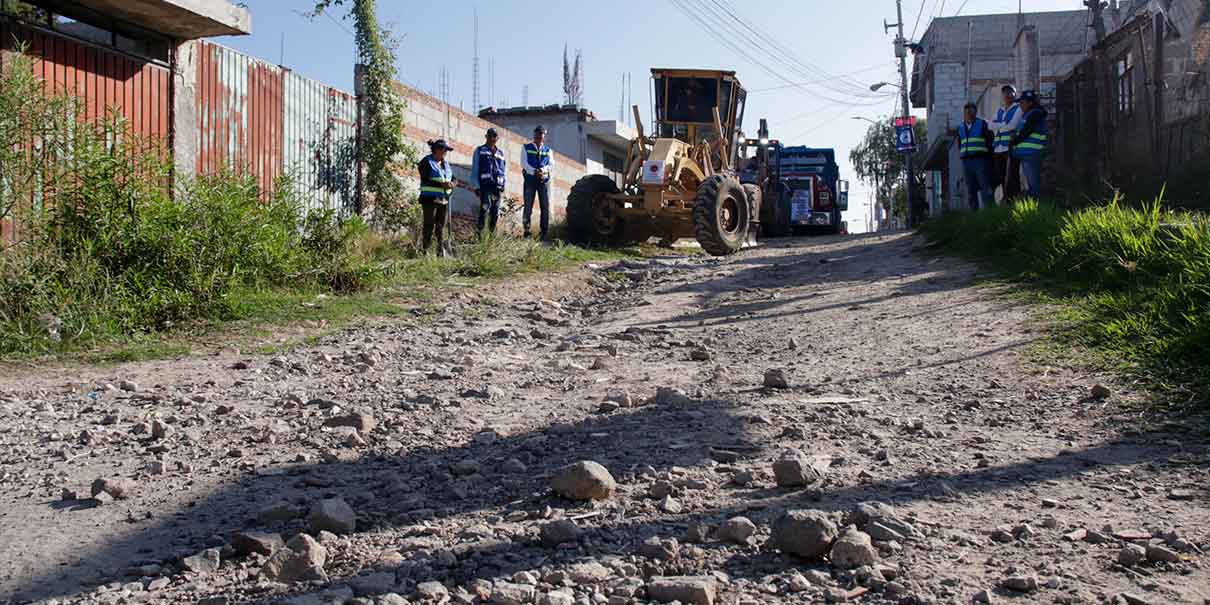 Será rehabilitada la calle Tulipanes en Lomas de San Valentín; se invertirán 11.9 mdp