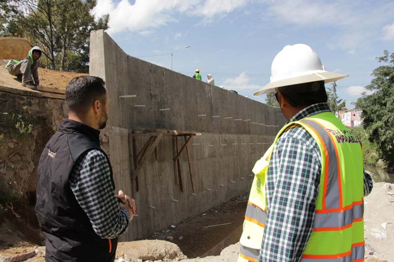 Muro de contención en Río Alseseca beneficiará a más de 7 mil habitantes: Gobierno de la Ciudad