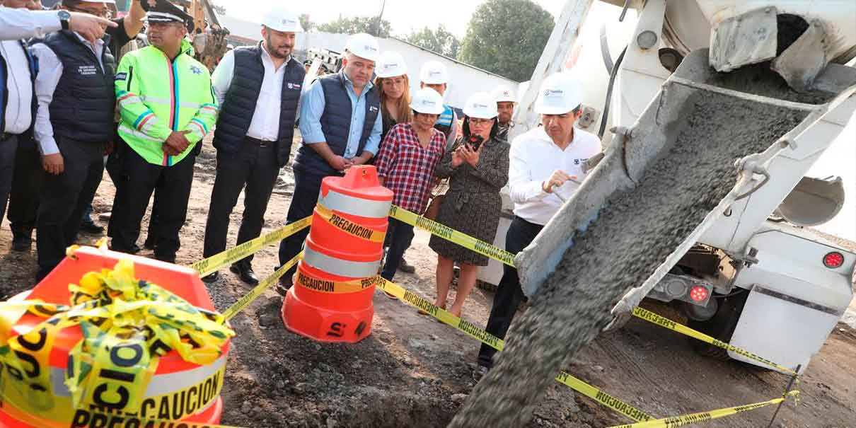 Eduardo Rivera recorre construcción del Complejo de Seguridad en la capital