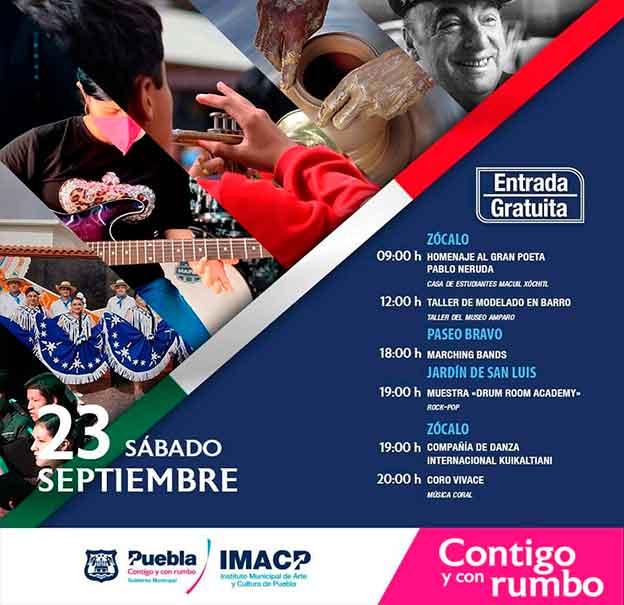 Ven al Paseo Bravo y el zócalo, fin de semana de teatro, música, ballet y cine