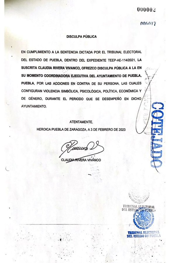 disculpa