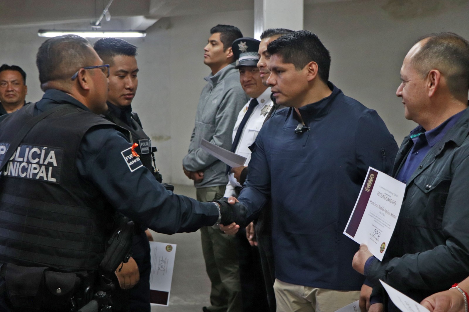 policías de Cuautlancingo