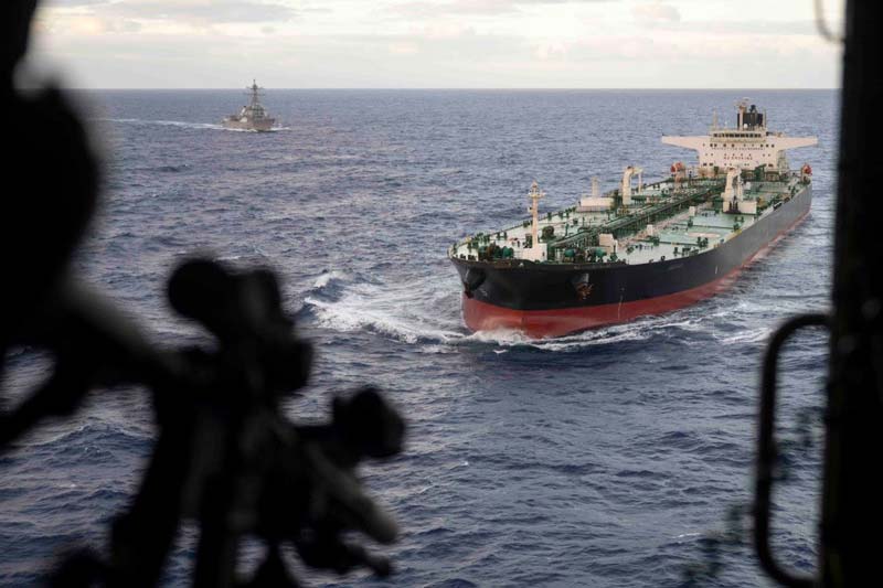 Así fue la persecución y captura del buque petrolero en el Océano Índico