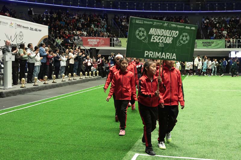 BUAP da inicio al Mundialito Escolar 2026: un espacio para deporte y recreación