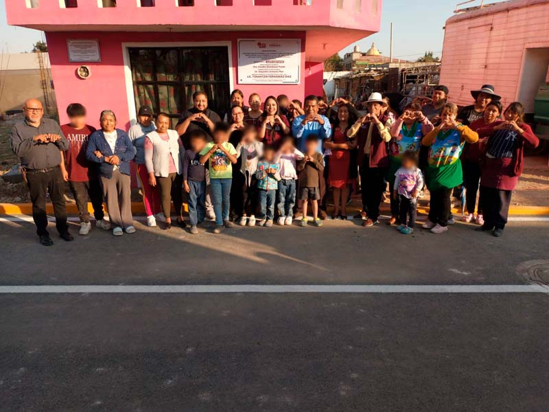 Calle 4 Norte en San Juan Tlautla se rehabilita; acceso seguro al CAIC para estudiantes