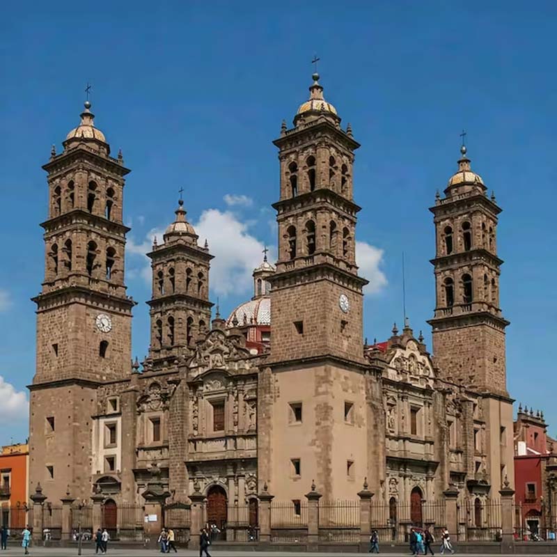 Catedral de Puebla, joya histórica y arquitectónica en el corazón del Centro Histórico