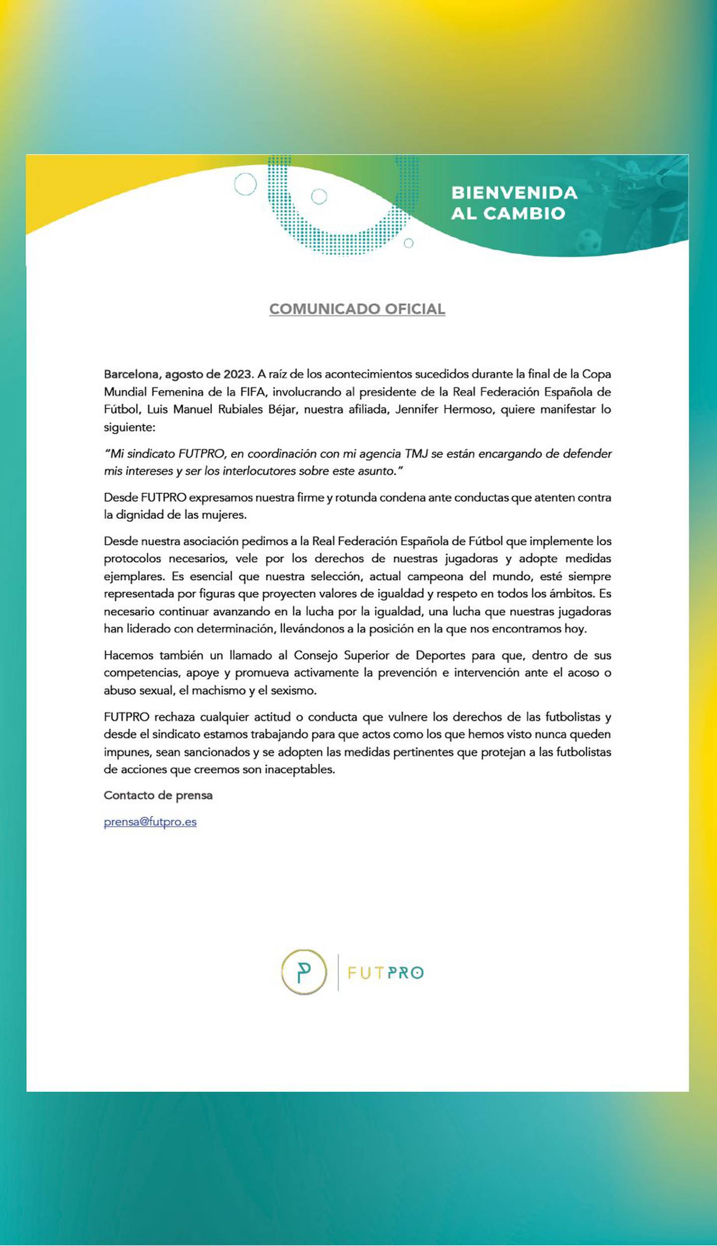 comunicado