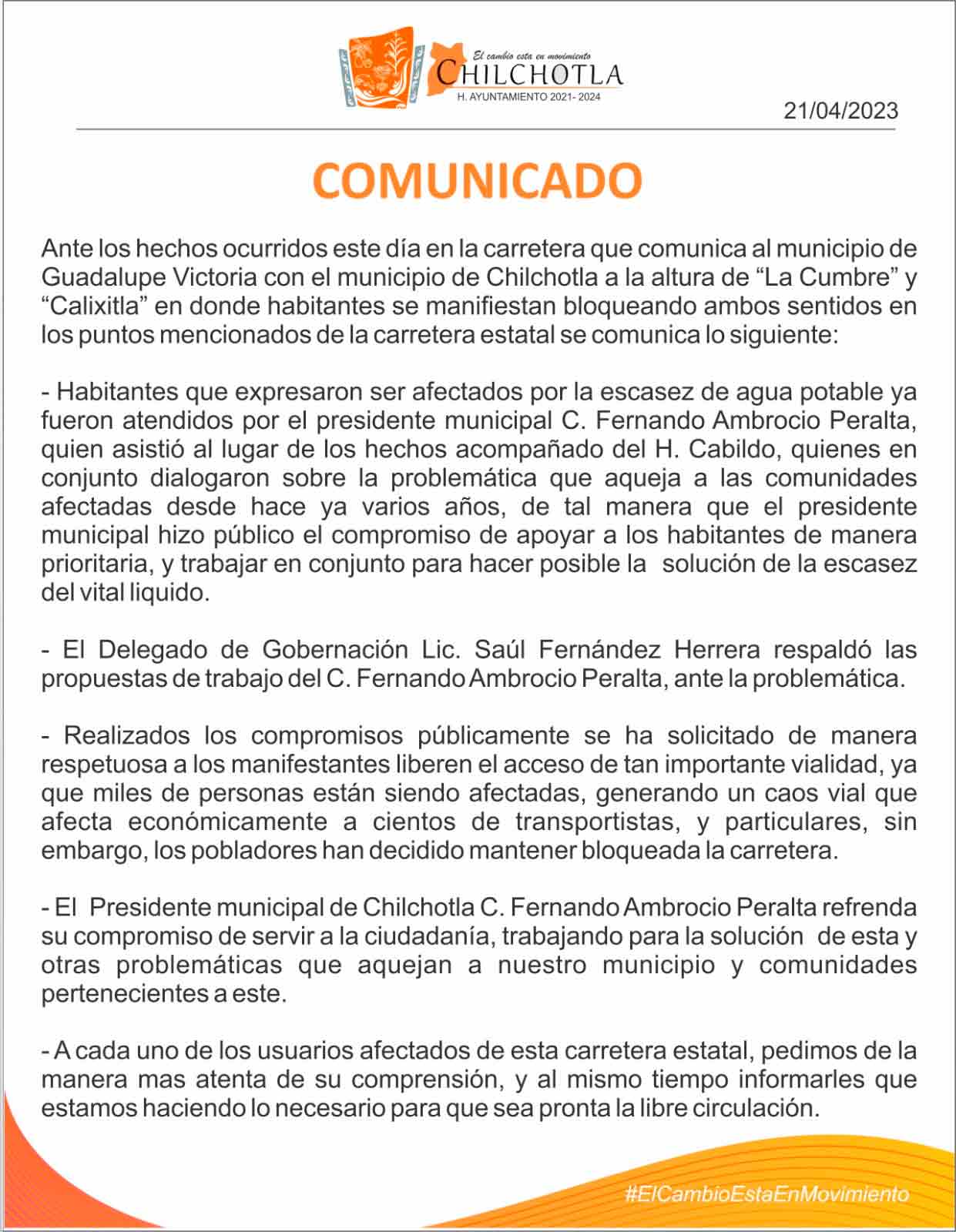 Comunicado