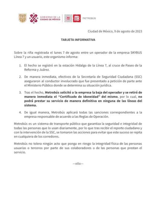 comunicado