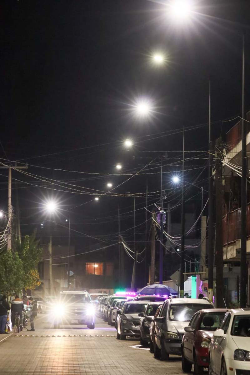 Calles más seguras en San Pedro Cholula gracias a Iluminando Cholula