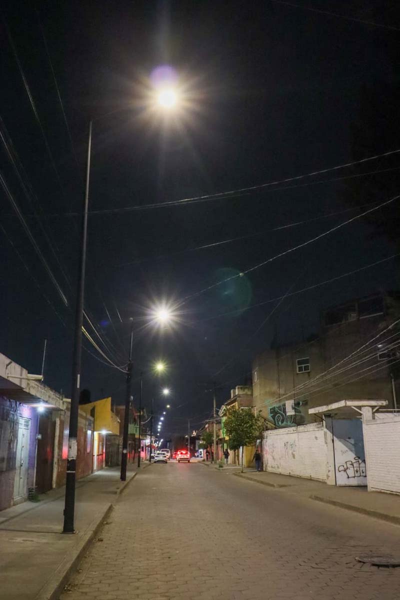 Calles más seguras en San Pedro Cholula gracias a Iluminando Cholula