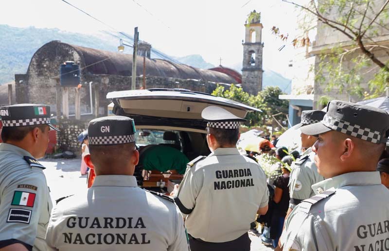 Chicontla lloró al Sargento Juan Vázquez; un héroe al enfrentarse al CJNG