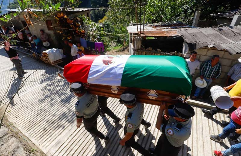 Chicontla lloró al Sargento Juan Vázquez; un héroe al enfrentarse al CJNG