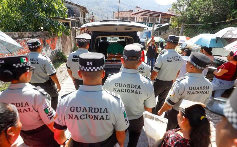Chicontla lloró al Sargento Juan Vázquez; un héroe al enfrentarse al CJNG