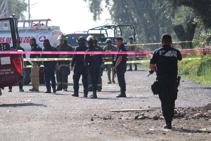 Encuentran cuerpo calcinado en vehículo abandonado en Amozoc; FGE ya investiga