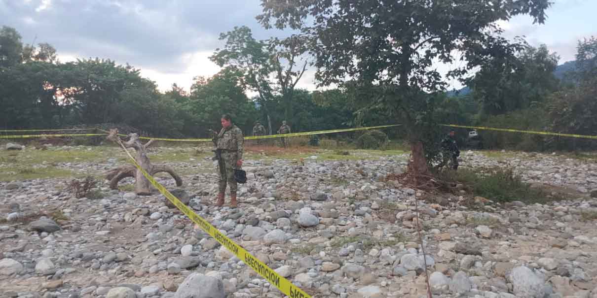 Cadáver dentro de río en Xicotepec