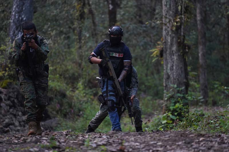Escoltas de El Mencho asegurados con lanzagranadas y fusiles de alto calibre