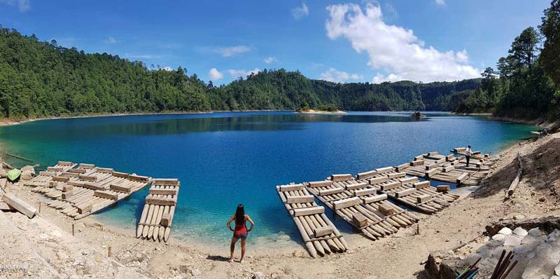Este es el lugar en Chiapas que parece de otro mundo: Lagos de Montebello y sus aguas de colores